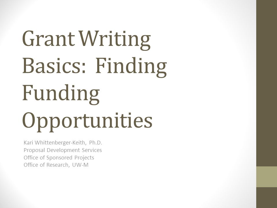 Grant finding writing companies